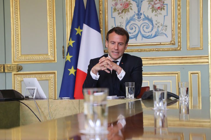 El presidente francés, Emmanuel Macron, en el Elíseo. (Ludovic MARIN/AFP)