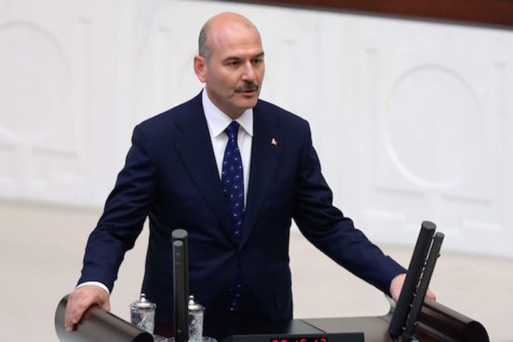 El ministro del Interior turco, Suleyman Soylu. (Adem ALTAN / AFP)