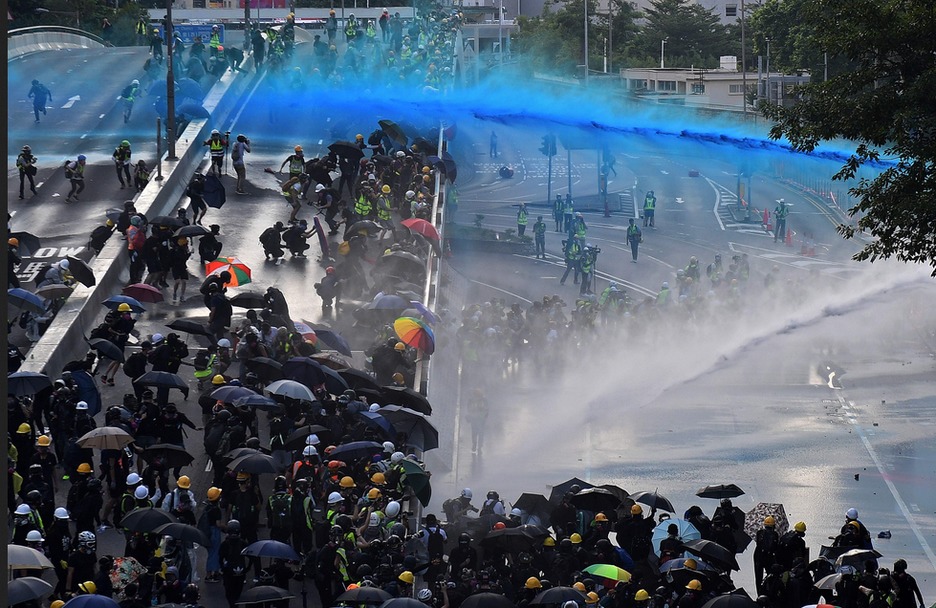 Protestas en Hong Kong.