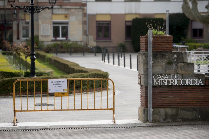 Residencia de mayores Casa de la Misericordia, en Iruñea. (Raúl BOGAJO/FOKU)