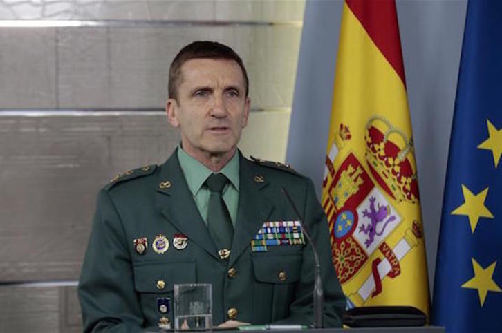 El jefe del Estado Mayor de la Guardia Civil, el general José Manuel Santiago. (MONCLOA)