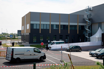 Una morgue para victimas del coronavirus en el Estado francés. (Thomas SAMSON / AFP) 