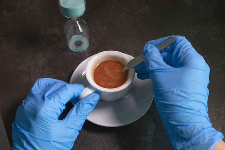 Café italiano en tiempos de coronavirus. (Luana BERTI/GETTY IMAGES)