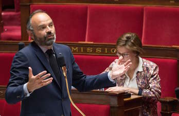 El primer ministro francés, Édouard Philippe, debe detallar el plan de su gobierno el martes. (Jacques WITT/AFP)