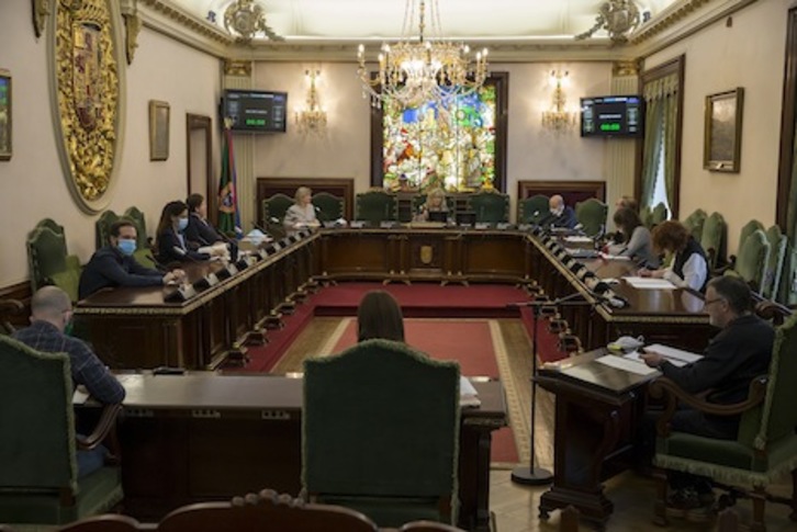 El Consistorio iruindarra ha retomado las comisiones presenciales. (AYUNTAMIENTO DE IRUÑEA)