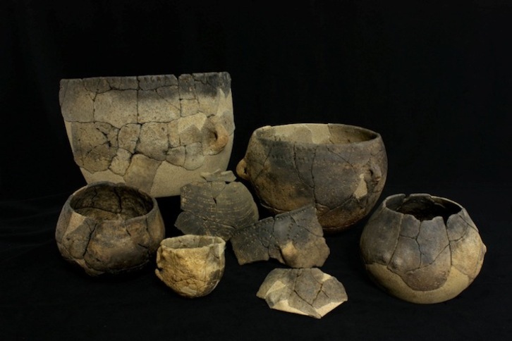 Cerámica procedente del yacimiento arqueológico de Verson analizada en la investigación. (ARANZADI)