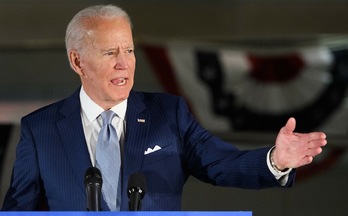 Joe Biden, durante un acto electoral en marzo. (Mandel NGAN / AFP)