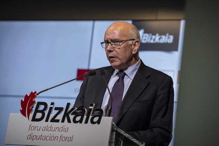 José María Iruarrizaga, diputado de Hacienda de Bizkaia. (Aritz LOIOLA/FOKU)