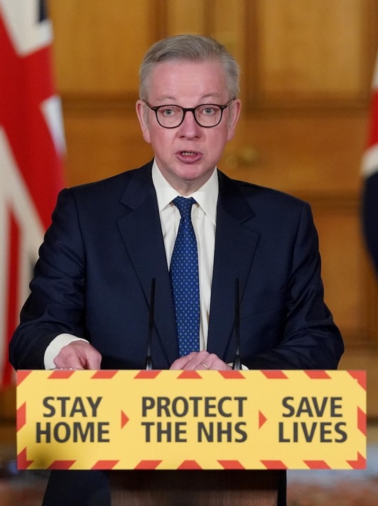 Michael Gove, Britainia Handiko Gobernu ministroa. (Pippa FOWLES / AFP PHOTO)