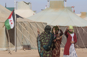 Imagen de archivo de los campamentos de refugiados saharauis en Tinduf, Argelia. (Mohammed MESSARA / AFP)