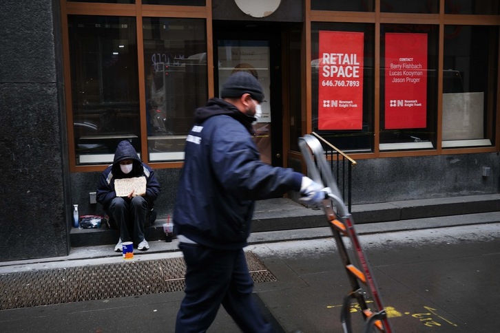 En abril se destruyeron más de 20 millones de empleos en Estados Unidos. (Spencer PLATT | AFP) 