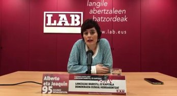 Garbiñe Aranburu, LABeko idazkari nagusia. (LAB)