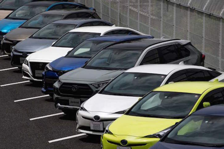 Vehículos de la firma Toyota. (Philip FONG / AFP)