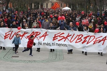 HE Gurasoak está estudiando fórmulas para las familias que quieren escuela infantil en euskara para sus hijos en Iruñea. (HE GURASOAK)