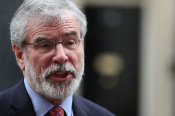 El líder republicano irlandés Gerry Adams. (Daniel LEAL OLIVAS/AFP)