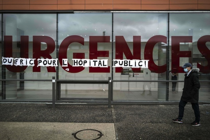 Exterior del hospital Purpan, ubicado en Toulouse. (Lionel BONAVENTURE/AFP)