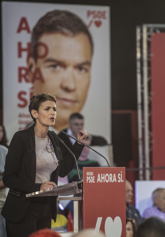 María Chivite ha realizado diferentes propuestas a Pedro Sánchez. (Jagoba MANTEROLA/FOKU) 