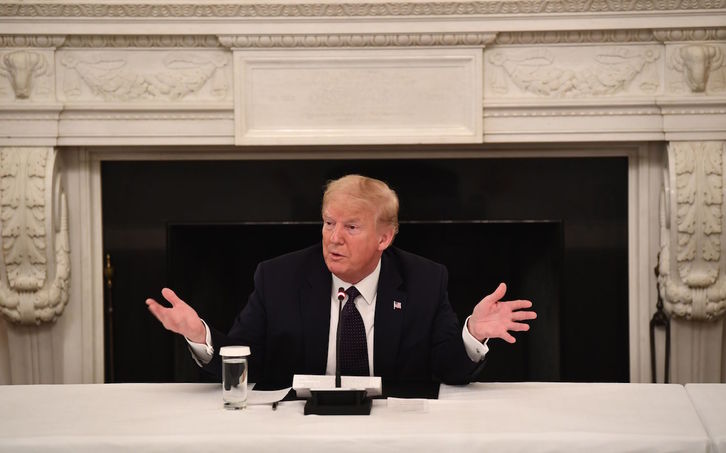 Donald Trump en la Casa Blanca. (BRENDAN SMIALOWSKI / AFP)