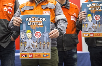 Los sindicatos se ha mostrado contrarios públicamente en los últimos años al ERE de Arcelor Mittal. (Marisol RAMIREZ/FOKU)