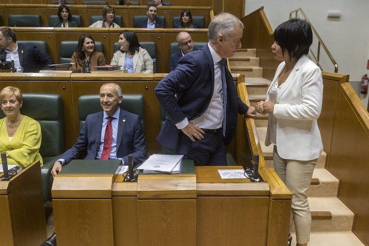 Iñigo Urkullu tendría en Maddalen Iriarte la única opositora capaz de arrebatarle la presidencia. (Juanan RUIZ / FOKU)