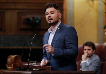 ERC ha negociado arrancado un acuerdo con Madrid para cambiar su voto de negativo a abstención. (Andrés BALLESTEROS /AFP PHOTO) 