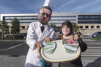 Protesta en Gasteiz contra el agravamiento de la situación de la pobreza en la CAV. (Juanan RUIZ/FOKU)