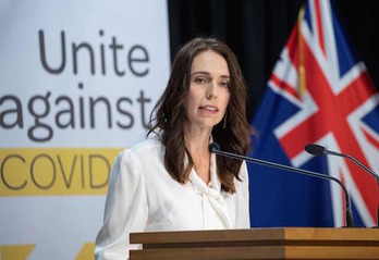 La primera ministra de Nueva Zelanda, Jacinda Ardern. (Mark MITCHELL/AFP) 