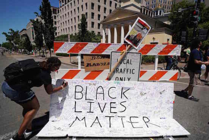 Protestas en las calles de Washington. (Mandel NGAN / AFP)