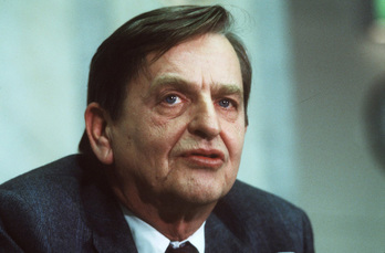 Olof Palme, en una imagen de 1983. (Anders HOLMSTROM/AFP)