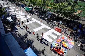 Protesta en las calles de Seattle. (Jason REDMOND/AFP)