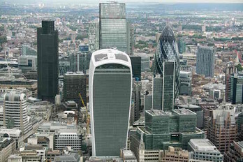 Corazón financiero de Londres. (Leon NEAL/AFP)