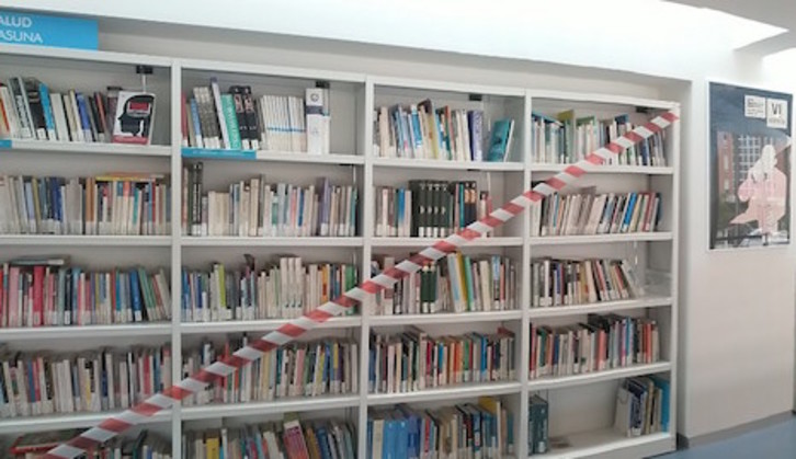 Las bibliotecas de Iruñea van ofreciendo más servicios con las consiguientes medidas de seguridad higiénica. (AYUNTAMIENTO DE IRUÑEA)