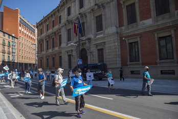 Movilización de Sare en sábado en Iruñea. (Iñigo URIZ/FOKU)