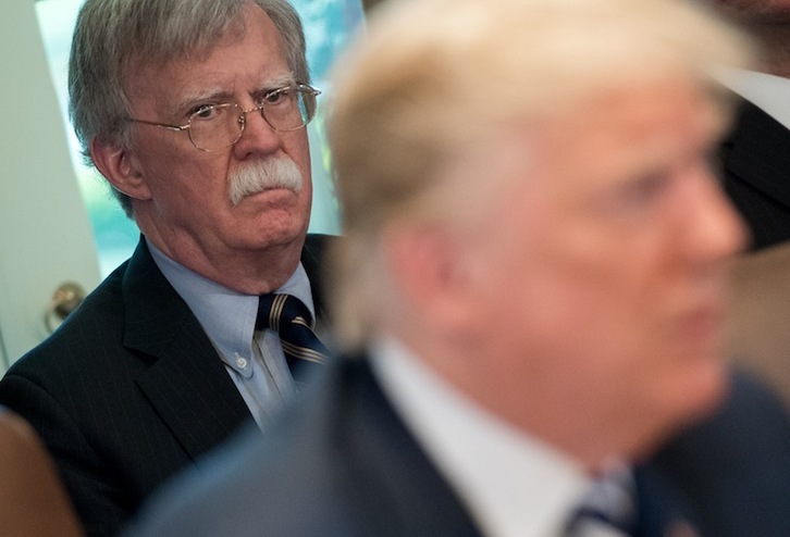  Bolton, cuando era asesor de Seguridad Nacional de Trump.(Saul LOEB-AFP) 