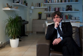 Carles Puigdemont, en Bruselas. (Raúl BOGAJO/FOKU)