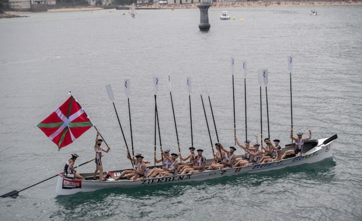 Los «galipos» de Zierbena han hilado muy fino para  imponerse en Lekeitio. (Juan Carlos RUIZ / FOKU)