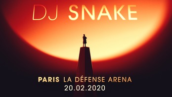 Cartel anunciador del abarrotado concierto parisino de DJ Snake. (NAIZ)