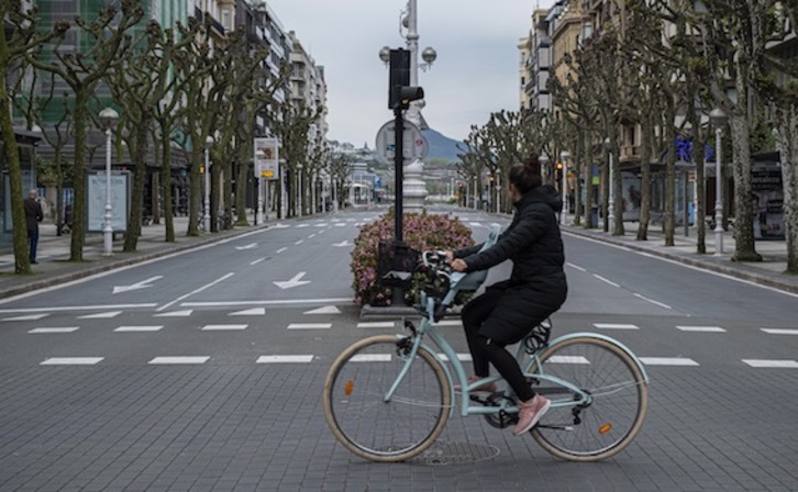 Donostiako kaleak, irudian. (Jon URBE/FOKU)