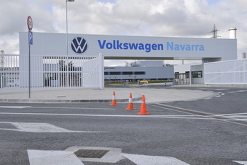 Imagen de la fábrica de Volkswagen en Iruñea. (Idoia ZABALETA/FOKU)
