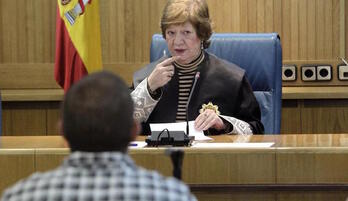 Ángela Murillo, durante un juicio en la Audiencia Nacional española.