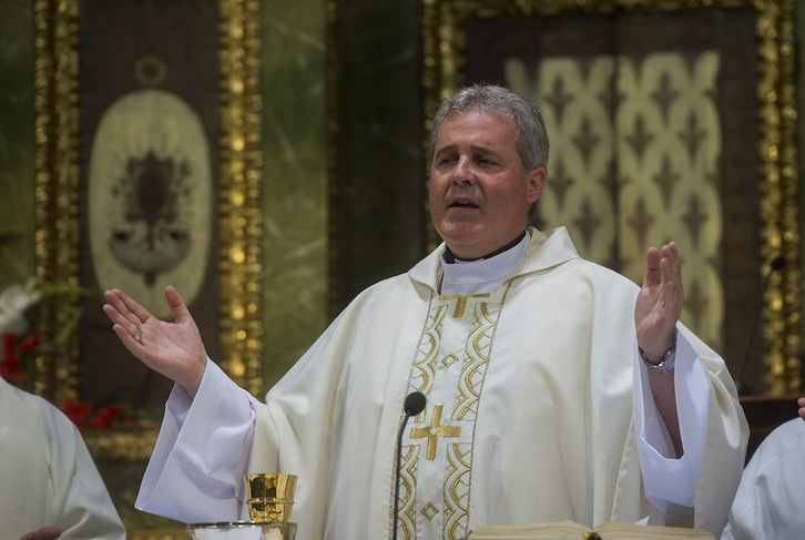Mario Iceta ha sido nombrado hoy arzobispo de Burgos. (Luis JAUREGIALTZO/FOKU)