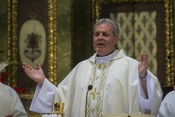 Mario Iceta ha sido nombrado hoy arzobispo de Burgos. (Luis JAUREGIALTZO/FOKU)