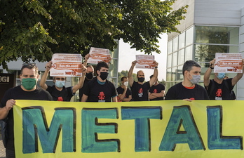 Protesta de trabajadores del Metal. (Andoni CANELLADA/FOKU)