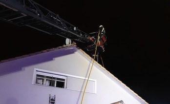 Un incendio ha causado importantes daños en una vivienda unifamiliar en Badostain. (GOBIERNO DE NAFARROA)