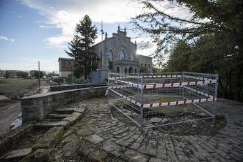 Imagen del pozo localizado junto al Convento de las Josefinas de la Txantrea. (AYUNTAMIENTO DE IRUÑEA)