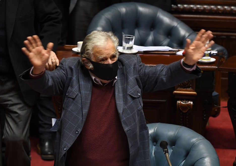 Despedida del Senado, esta semana. (Pablo PORCIUNCULA | AFP)
