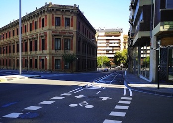 El Consistorio de Navarra Suma anuncia nuevos cambios en un carril bici. (AYUNTAMIENTO DE IRUÑEA)