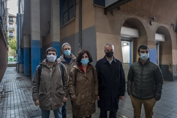 EH Bilduren agerraldia Topoaren Altza-Pasai Antxo-Galtzaraborda zatiaren inguruan. (Jon URBE/FOKU)