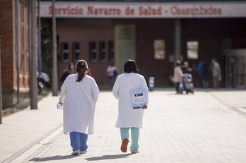 Complejo Hospitalario de Nafarroa, donde aún no remite la presión. (Iñigo URIZ | FOKU)