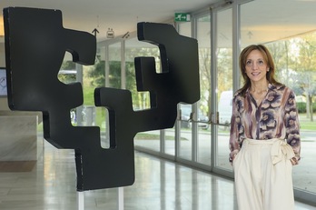 Eva Ferreira, la única candidata en las elecciones al Rectorado de la UPV-EHU. (Monika DEL VALLE/FOKU)